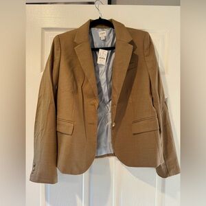 J.Crew Blazer Jacket Brown Size 12 NWT